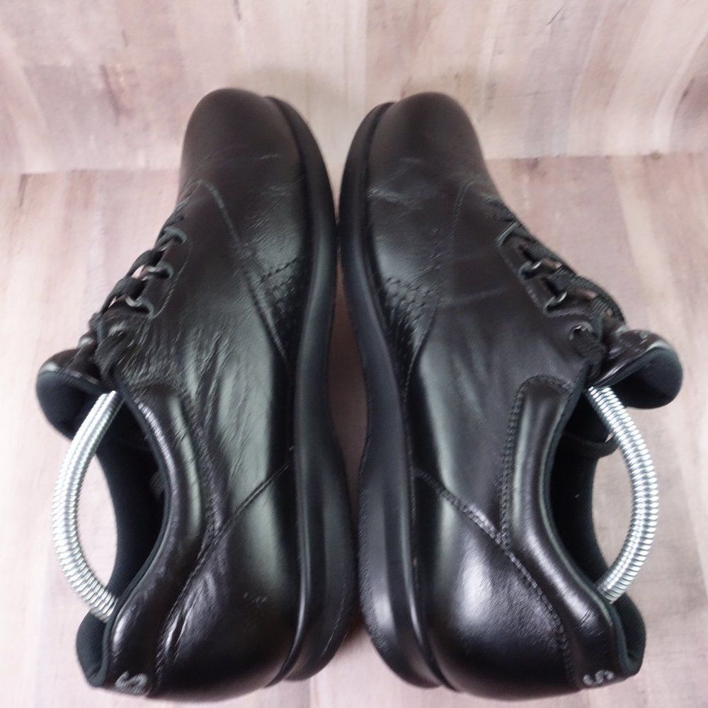 SAS Walking Shoes Womens 10.5 N Narrow Free Time Black Leather Orthotic Sneakers - Picture 6 of 10